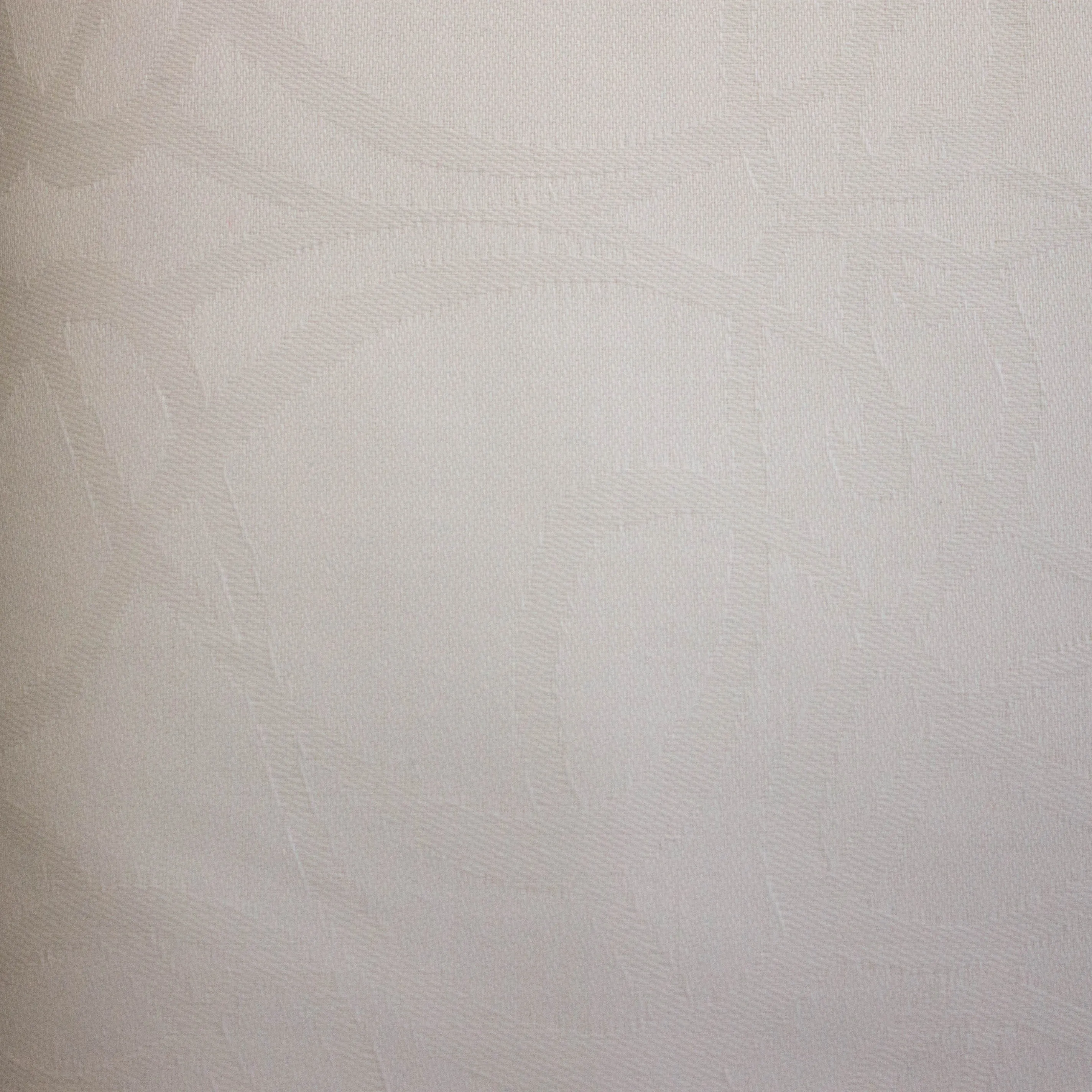 Jacquard polyester wit met sierlijke figuren